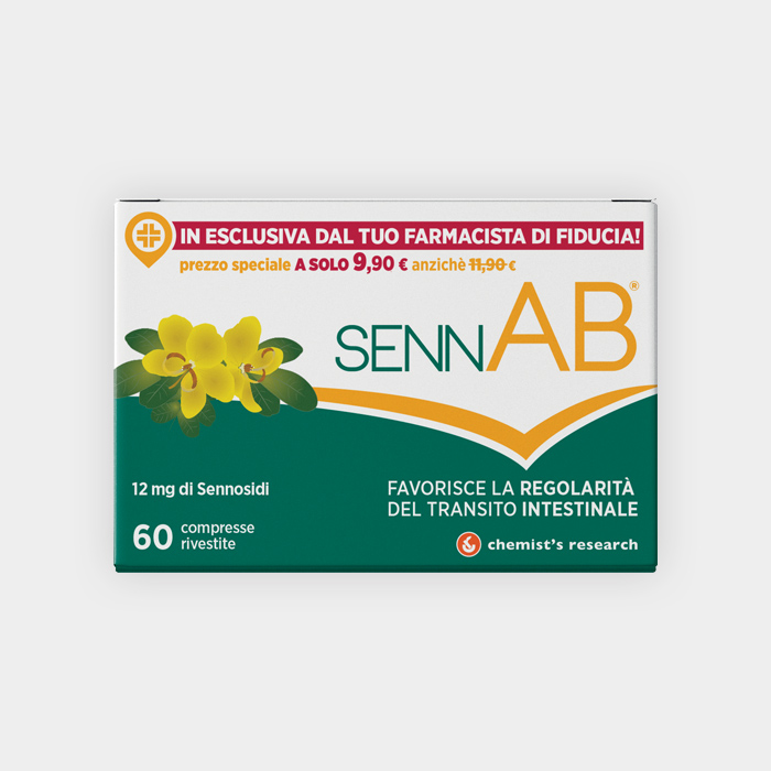 SennAB integratore a base di Senna flora batterica colon 60 COMPRESSE - Foto 1 di 1